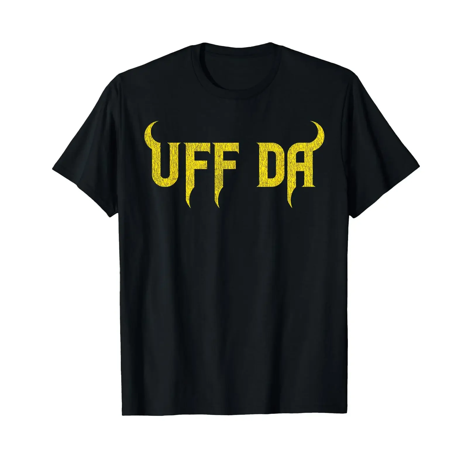 Uff Da Funny Minnesota Saying with Viking Horns T Shirt vintage Washed Casual Versatile Slightly Comfortable Breathable