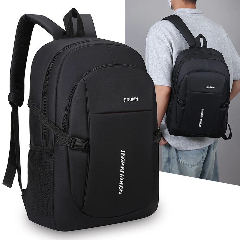 

Large Capacity Backpack, Men's And Women's Student Computer BagMulti Pocket Waterproof And Wear-resistant Commuting Backpack