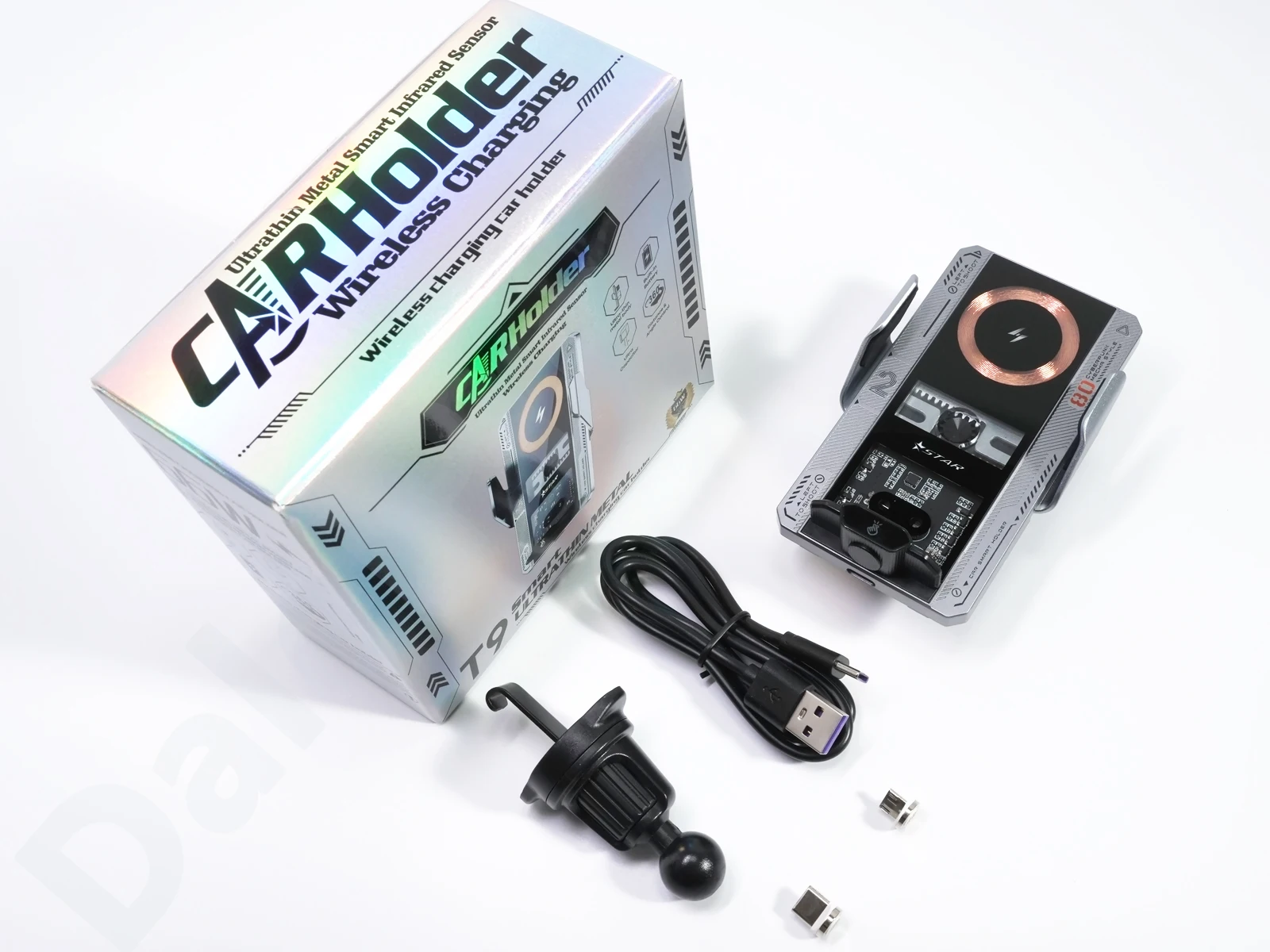 Auto Drahtlose Ladegerät Magnetische Auto Auto Halter Telefon Halterung Für Samsung iPhone Xiaomi Infrarot Induktion 66W Schnelle Ladestation – Detail 24
