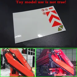 Crane Model Logo Sticker FASSI for 1/14 Tamiya RC Truck Trailer Tipper Scania MAN Benz Actros Volvo Car Diy Parts