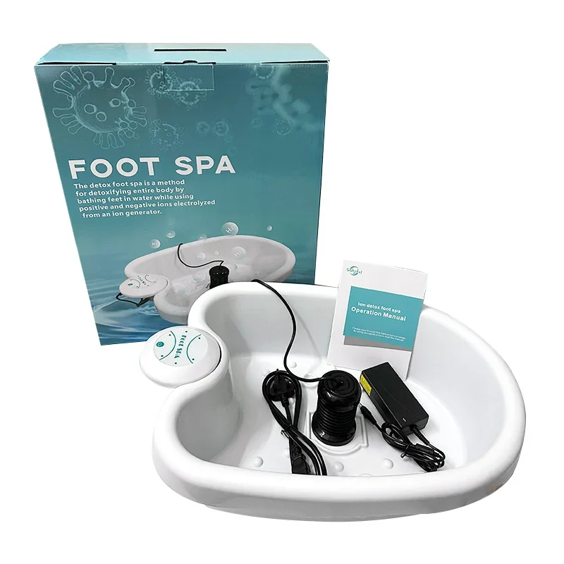 Footbath Foot Detox Ionic Spa Machine Ionic Detoxifier for Feet Bath Ion Cleanse Plantar Reflexology Foot Detox Arrays Massager