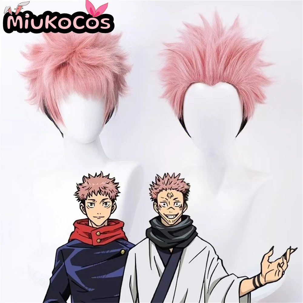 

В НАЛИЧИИ Yuji Itadori Косплей Парик MiukoCosplay Аниме Jujutsu Kaisen Косплей