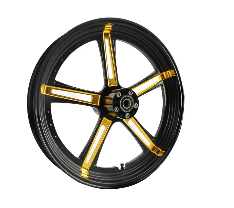 

21 Inch Motorcycle Steel Ring Forged Aluminum Alloy Anode Gold Aluminum Wheel 21x3.50 Motorcycle Rim