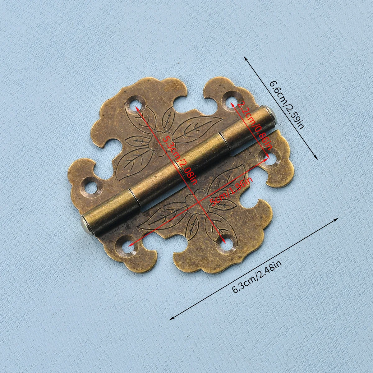 

Wood Box Furniture Outer Copper Hinge Bronze Copper Antique Iron Sheet Hinge Old Style Outer Hinge Wardrobe Camphor