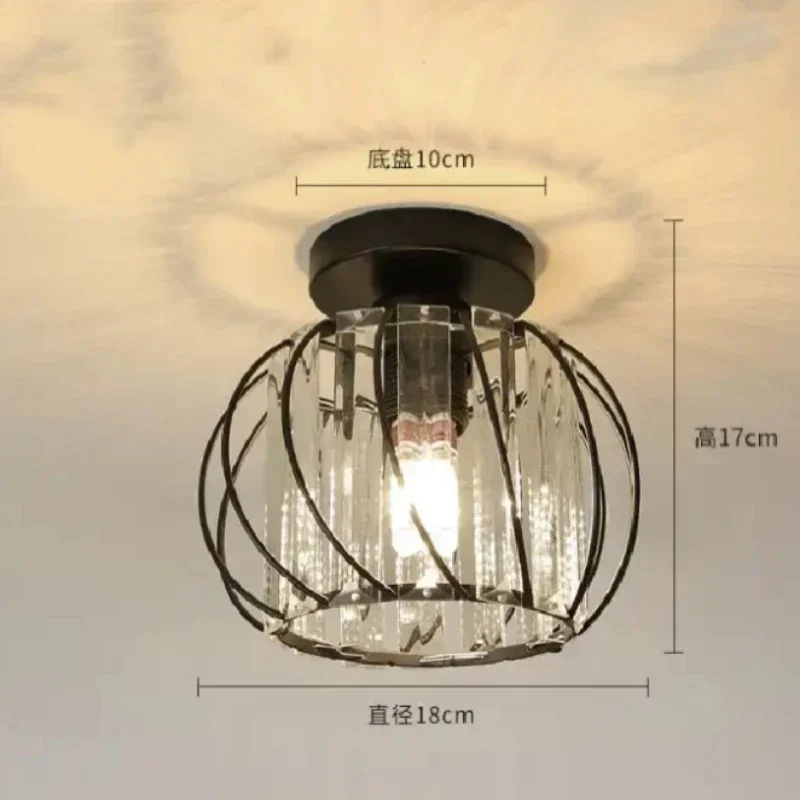 

Modern Luxury Crystal Ceiling Chandelier Hallway Corridor Lighting Fixtures Flush Mount Design for Home Decor