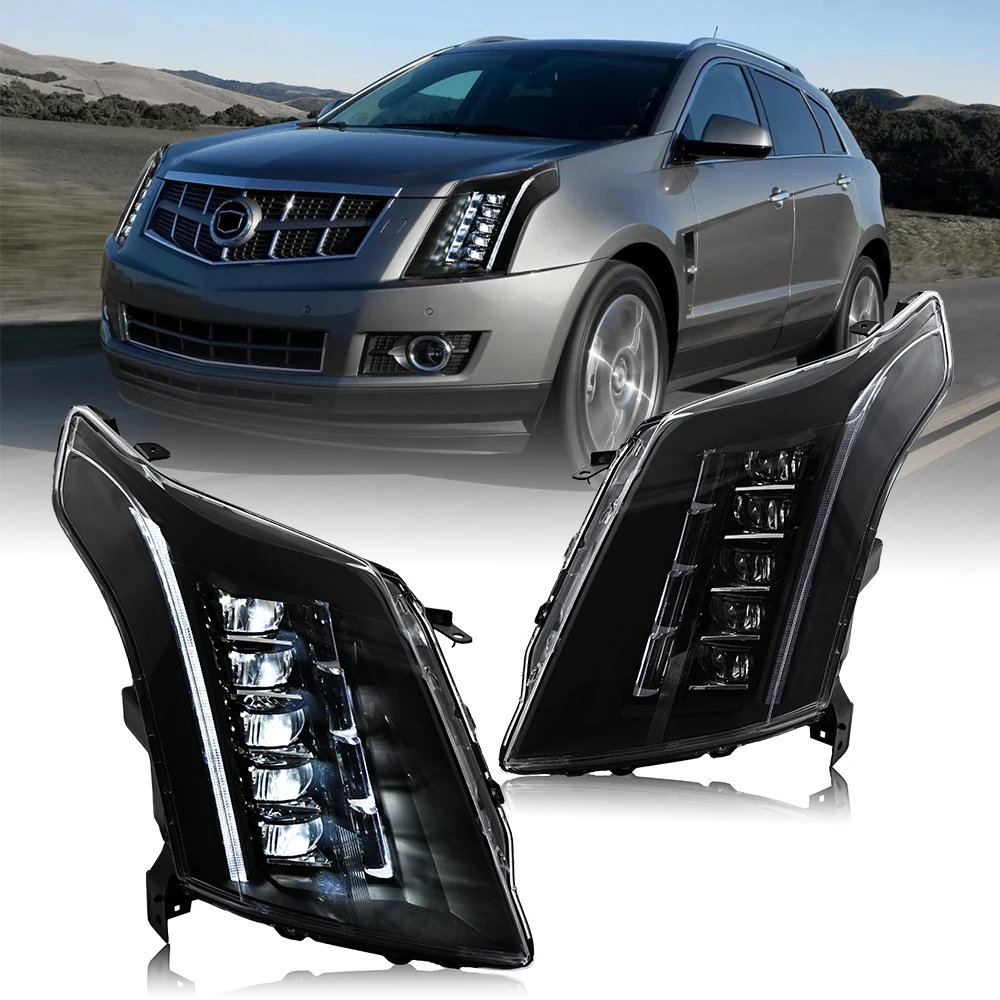 

Headlights for Cadillac SRX 2010-2016 with Startup Animation Sequential Turn Signal LED Optimize Upgrade Options