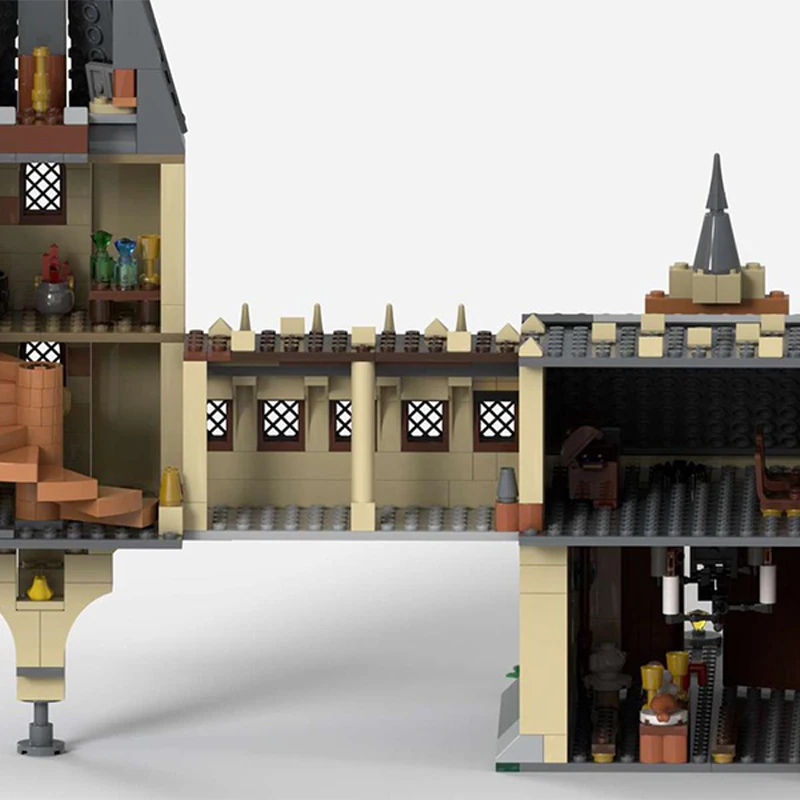 694pcs MOC Harry Bridge House Scenic DIY Model Bouwstenen Verjaardag Speelgoed Cadeau