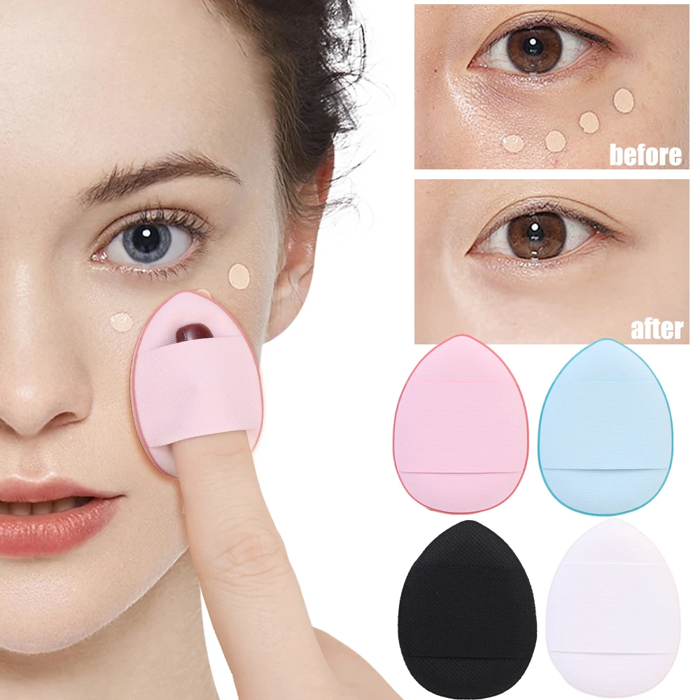 1/100pcs Mini Dry and Wet Use Drop-shaped Cosmetic Puff Face Powder Puff Soft Foundation Sponge Cosmetic Air Cushion Beauty Tool