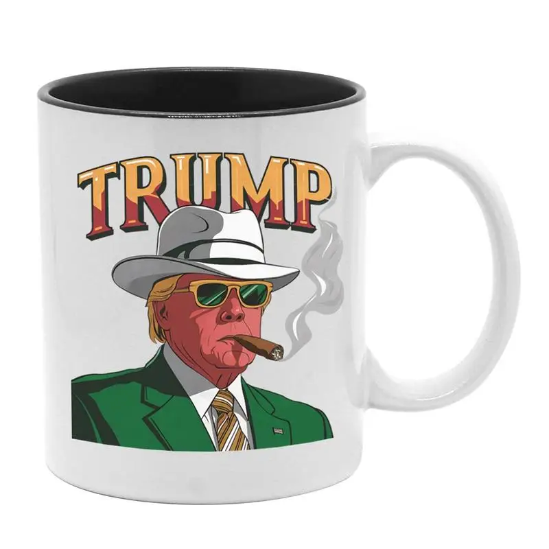 350ml Patriotic Novelty Coffee Mug DonaldTrump Cup Ceramic Coffee Tea Cocoa Cup Handle Tea Drink Cup Milk Cup Trumps Mug