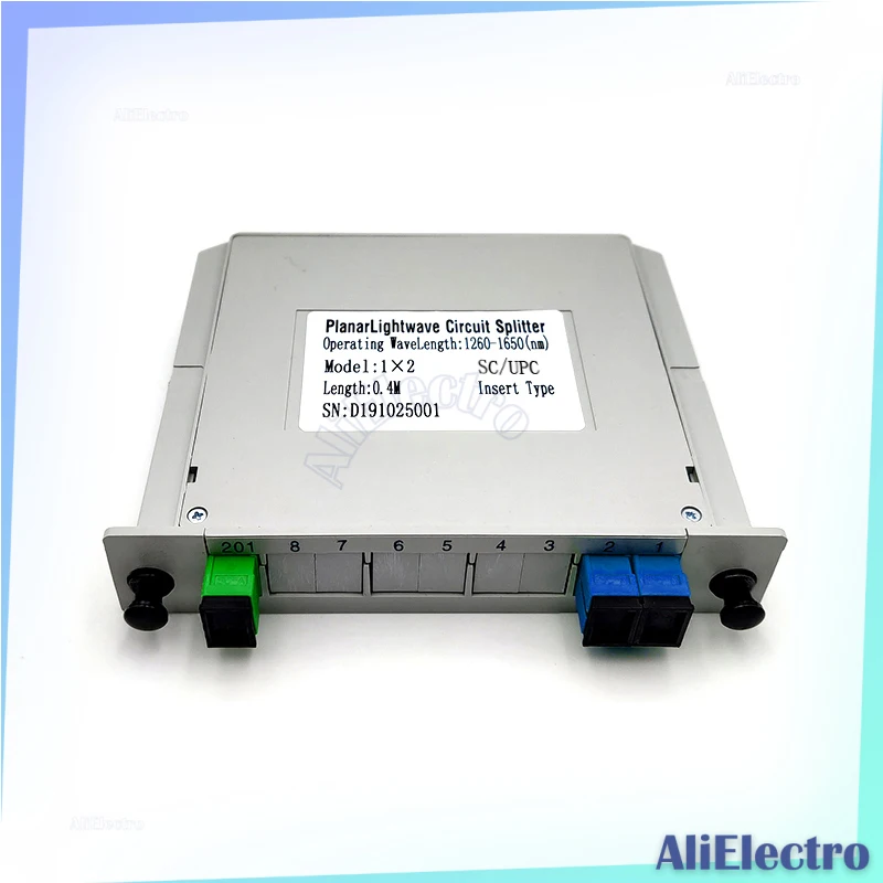 

APC 5/10Pcs PLC SC UPC 1X2 1X4 1X8 1X16 SM Single-Mode Cassette Insertion Type Fiber Optic Splitter Box