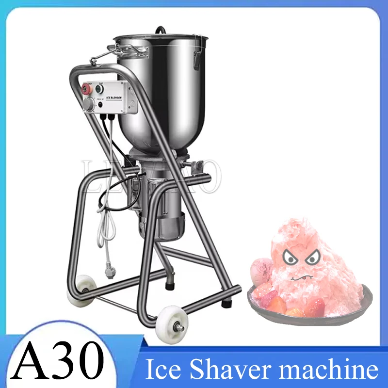 

Commercial 30L Large Capacity Sand Ice Maker Floor Mounted Jam Mixer Milk Shake Mung Bean Ice Wall Breaking Cooking Machine