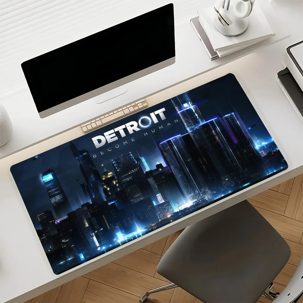 Game D-detroit Become Human Mouse Pad Anti Slip Rubber Edge Locked Thickened Laptop Gaming Desk Mat