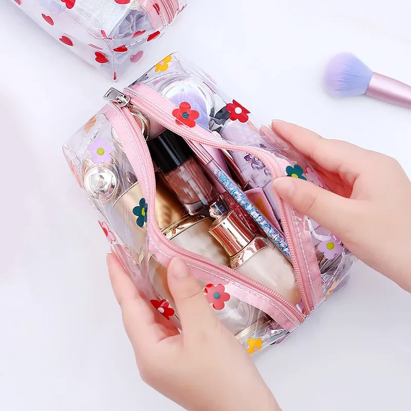 Transparent Big Pencil Case PVC School Supplies Pencil Bag Stationery Gift School Back To School Pencil Box kawaii makeup Bag