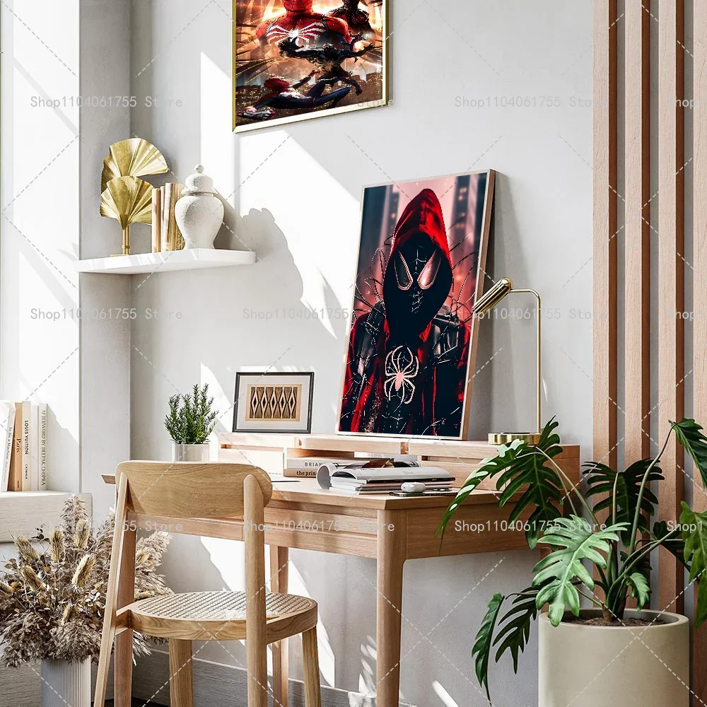 1PC frameless Canvas,Marvel Classic Movie SpiderMan Wall Art Posters Avengers Superhero Home Decor Canvas Painting Picture Print - view 4