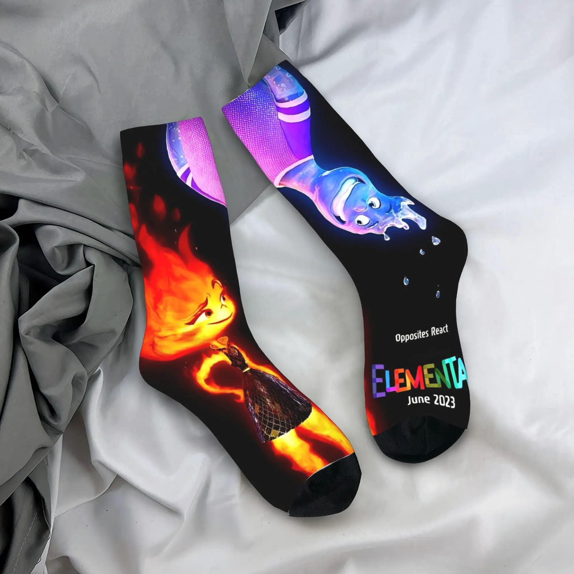 Elemental Middle Socks for Women Men Merch All Season  Warm Long Socks Breathable