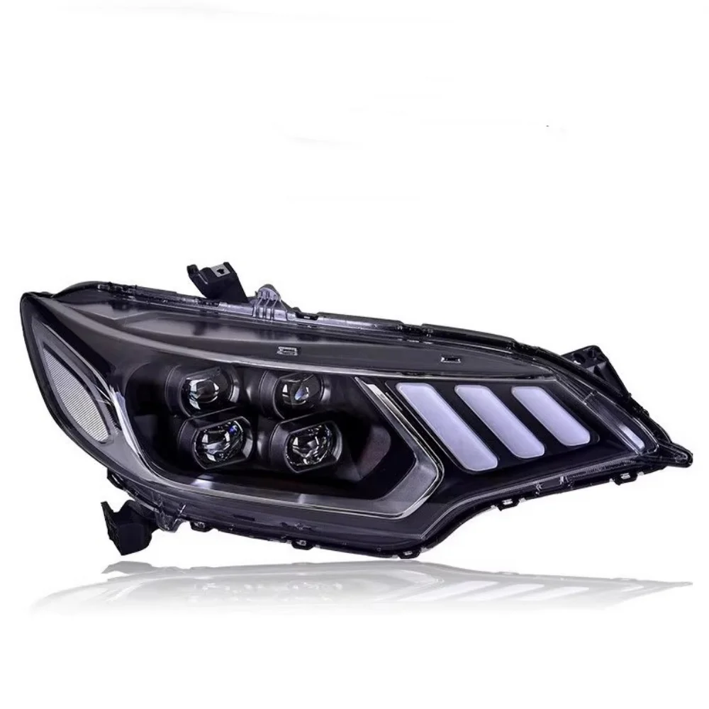 

For Honda FIT JAZZ 2014-2020 Modified Car Headlight Front Bumper Lamp Led Lens Turn signal Daytime Running Light