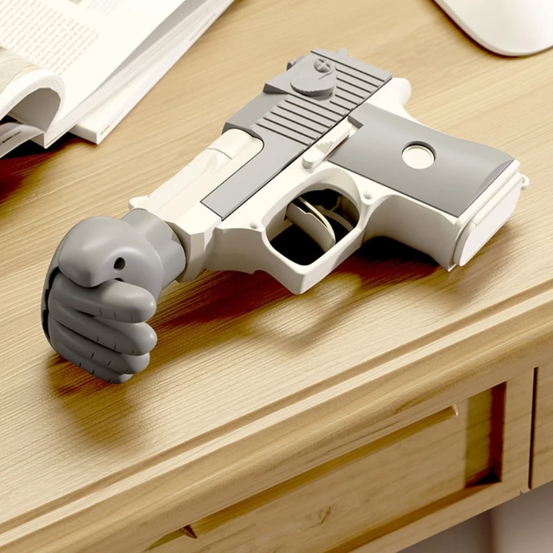 3 قطعة ABS لعبة معركة الإيماءات بنادق تشاركية تخفيف التوتر الدمى للبالغين لعبة الأسرة المسائية والاجتماعية 15UB