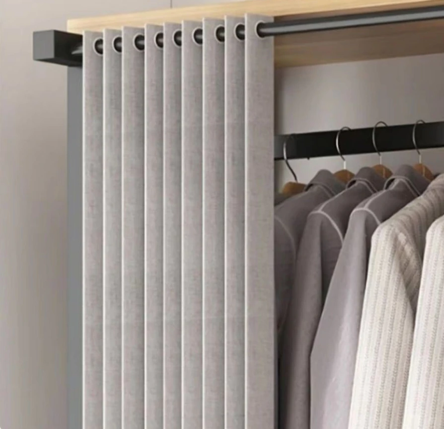 مجموعة رف معطف تخزين غرفة النوم المنزلية البسيطة من الأرض إلى السقف