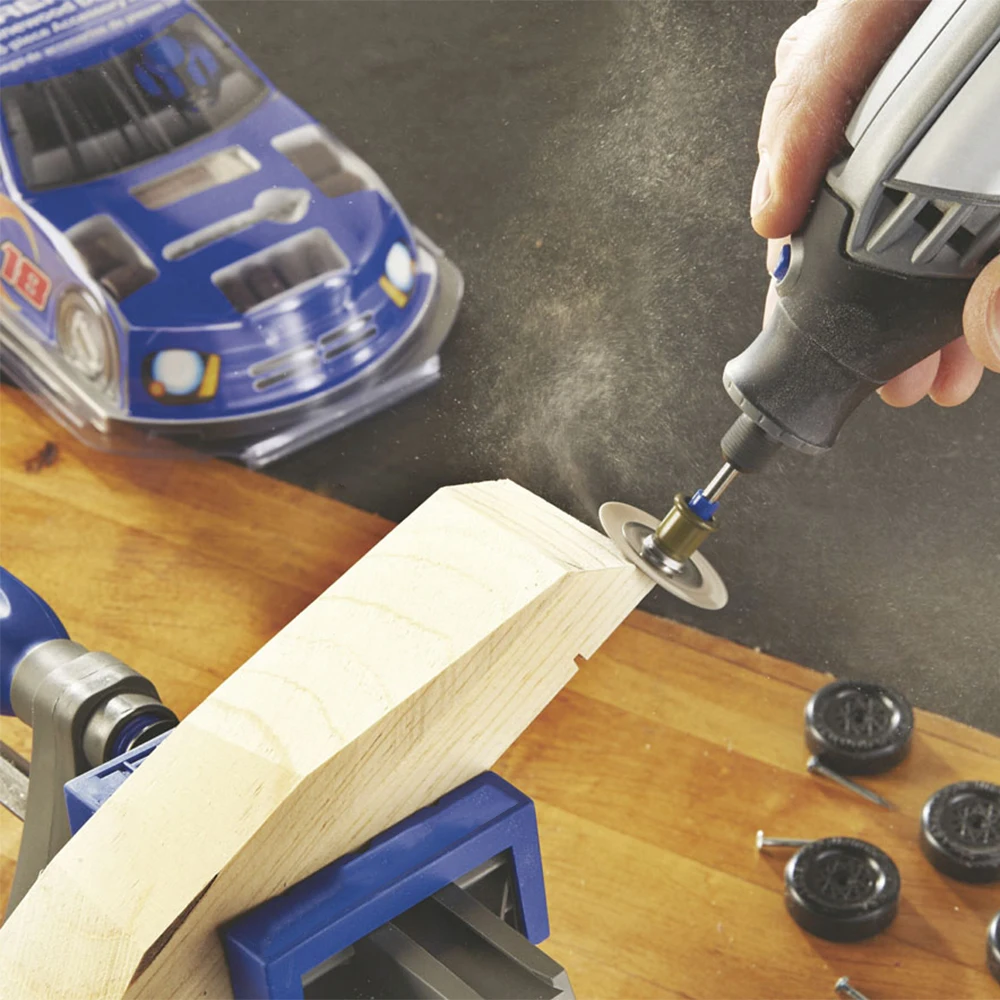 32 Pcs Mini HSS Circular Saw Blade Resin Cut-Off Woodworking Cutting Discs Diamond Metal for Rotary Tools DIY Plastic Wood Stone