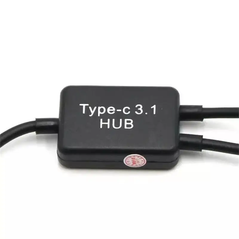 1~10PCS Type C OTG USB 3.1 Male to Dual 2.0 Female OTG Charge 2 Port HUB Cable Y Splitter