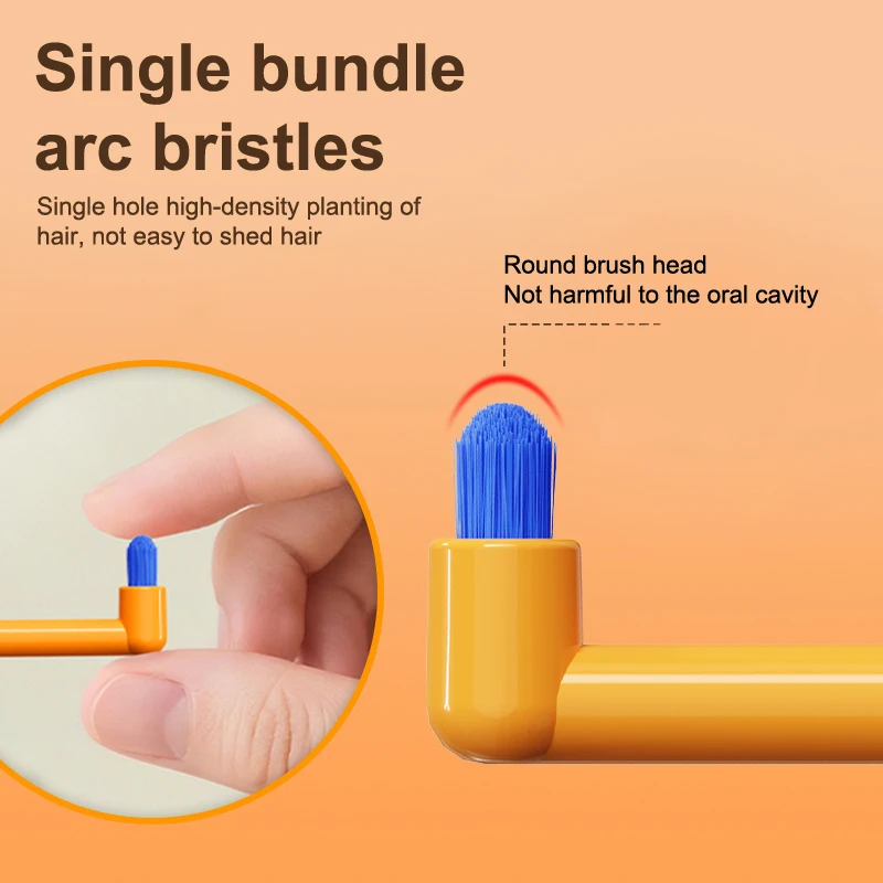 1/2/5pcs Soft Detail Cleaning Interdental Brush Small Head Interdental Brush Inclined Design Deep Oral Cavity Cleaning
