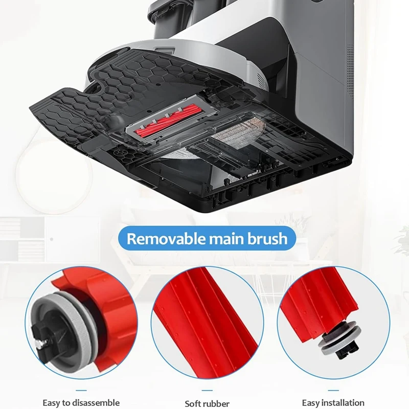 ل Roborock S7 Maxv Ultra/S7 Pro Ultra مكنسة كهربائية فرشاة جانبية رئيسية فلتر Hepa ممسحة أكياس الغبار القماشية