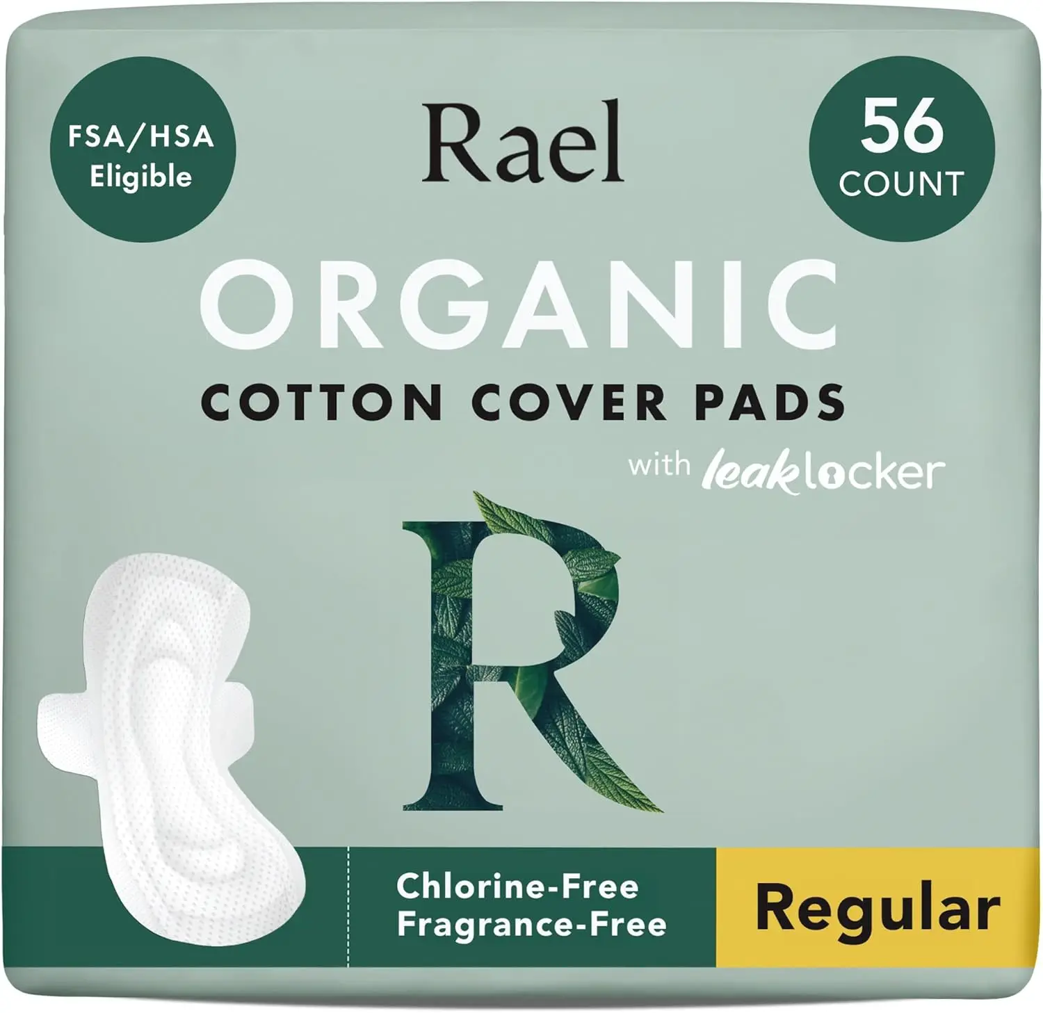 

Pads for Women, Organic Cotton Cover - Moderate Absorbency, Feminine Care, Ultra Thin, Sanitary Napkins