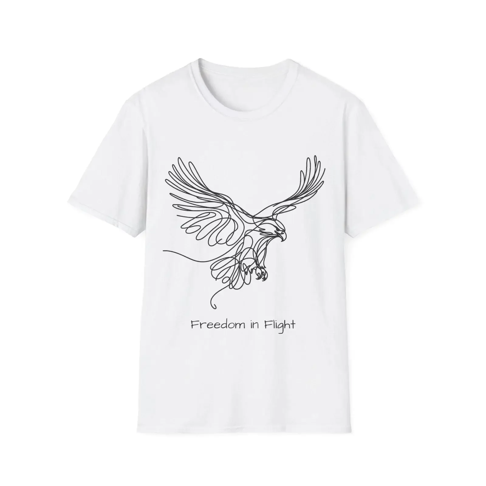 Eagle Soar T Shirt Softstyle vintage Washed Versatile streetwear Top For Everyday Wear Stylish Unisex fashion Casual