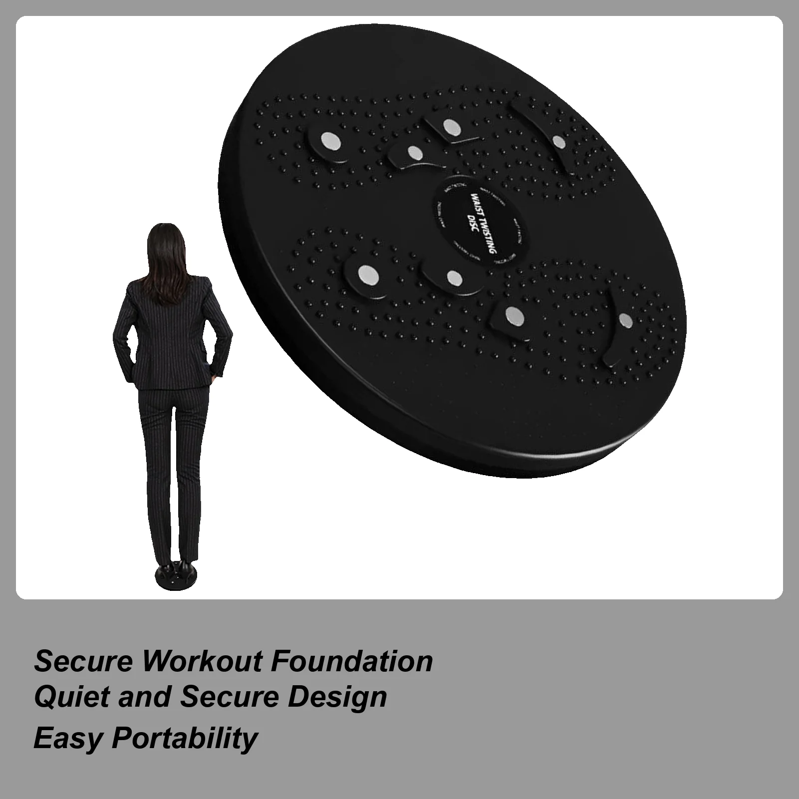 

Waist Twist Machine Waist Twisting Workout Disc 198lbs Weight Capacity Twist Machine With Magnets For Slimming Foot Massage