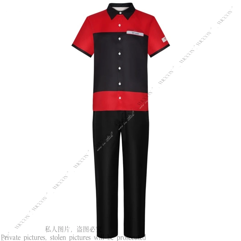 Mannys Horror Tyler Cosplay Costume Restaurant Uniforms Suit Halloween Anime Game Scary Cosplay Party Clothes New Cosplay Wig