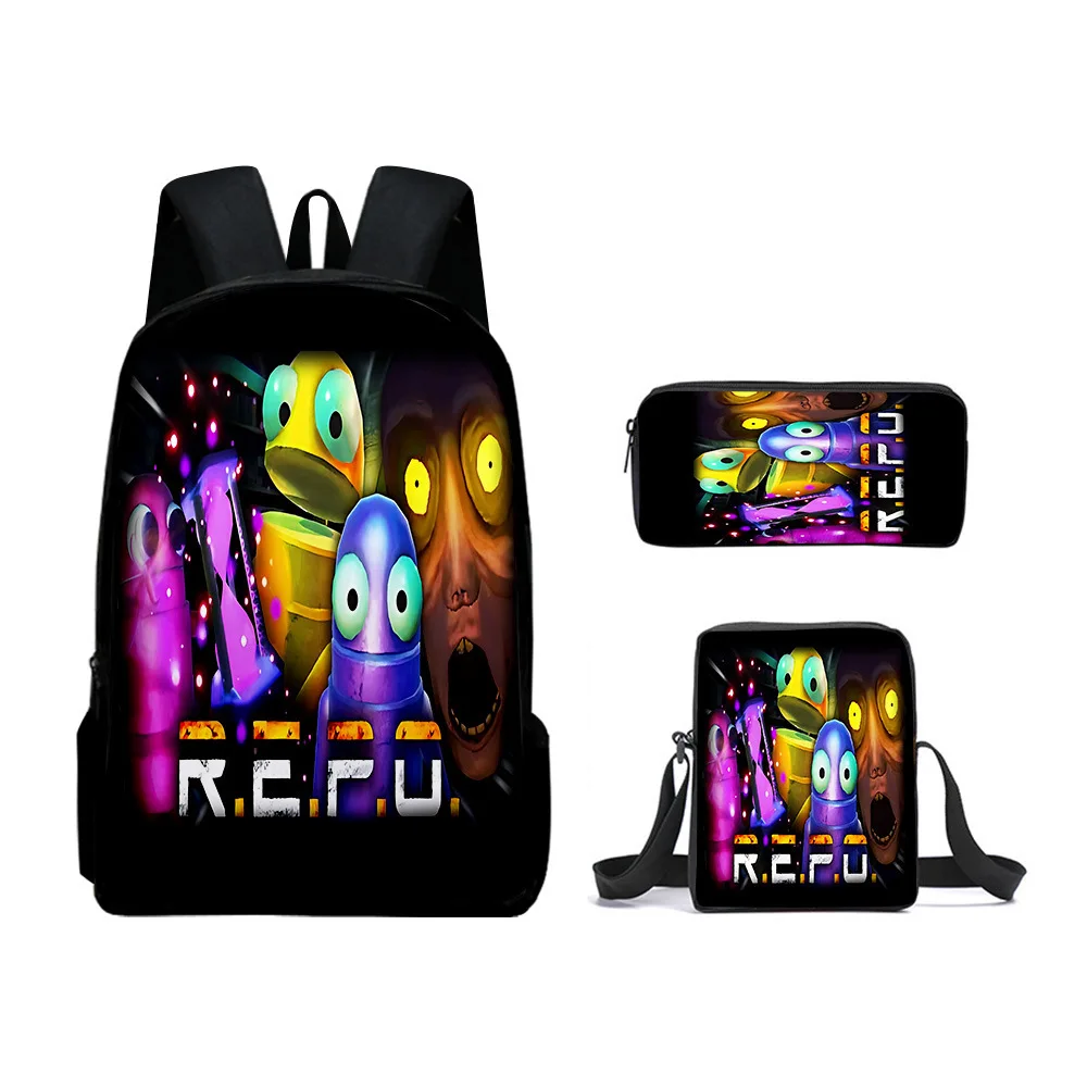 

3D новая игра ужасов, переработка действий R.E.P.O, рюкзак repo, студенческий рюкзак, сумка через плечо, пенал