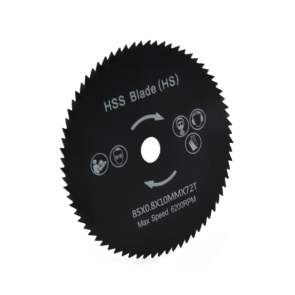 1 Pcs 85mm 72T HSS Mini Circular Saw Blade Cutting Disc Wheel For Wood Metal Working Tools Hot Sale Power Rotary Tool