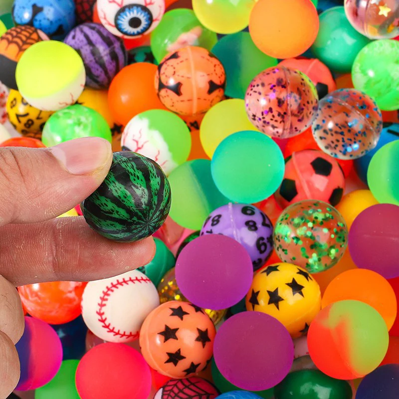12/24 pezzi palla rimbalzante in gomma giocattolo 30 mm lotto balle Rebondissante per distributori automatici capsule giocattoli a sorpresa bambini ragazzi ragazze regalo