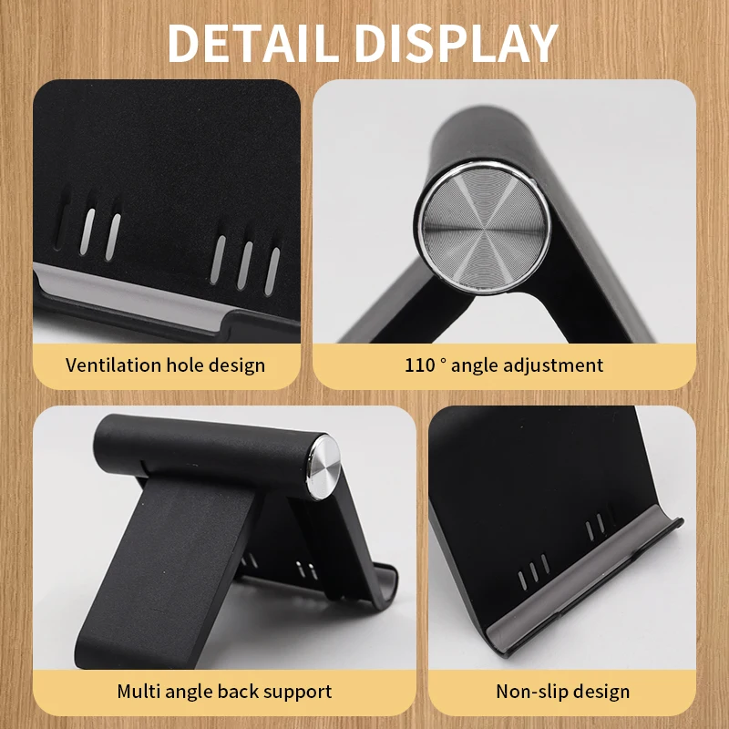 Universal Foldable Desk Phone Holder Mount Stand for Mobile Phone Tablet Desktop Holder view 5