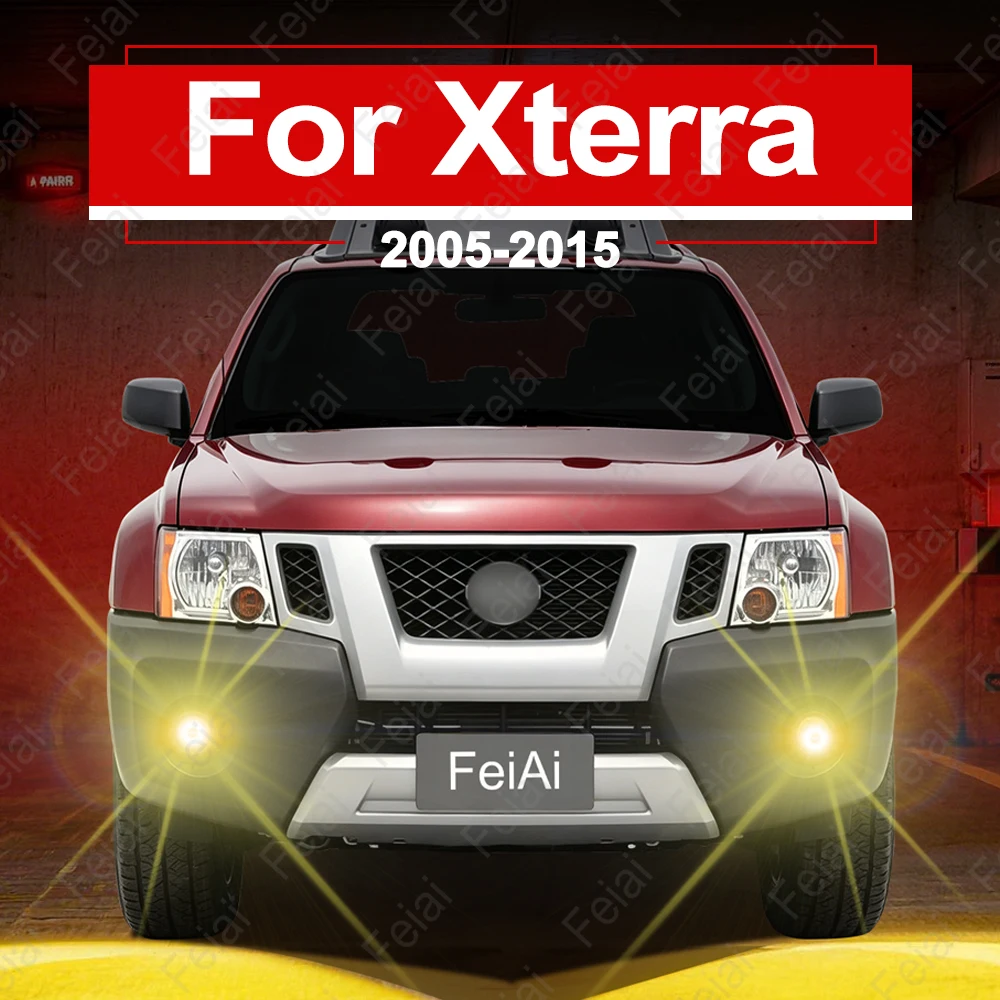 H11 LED Fog Lights For Nissan Xterra 2005-2007 2008 2009 2010 2011 2012 2013 2014 2015 Accessories LED Fog Light Bulb Yellow