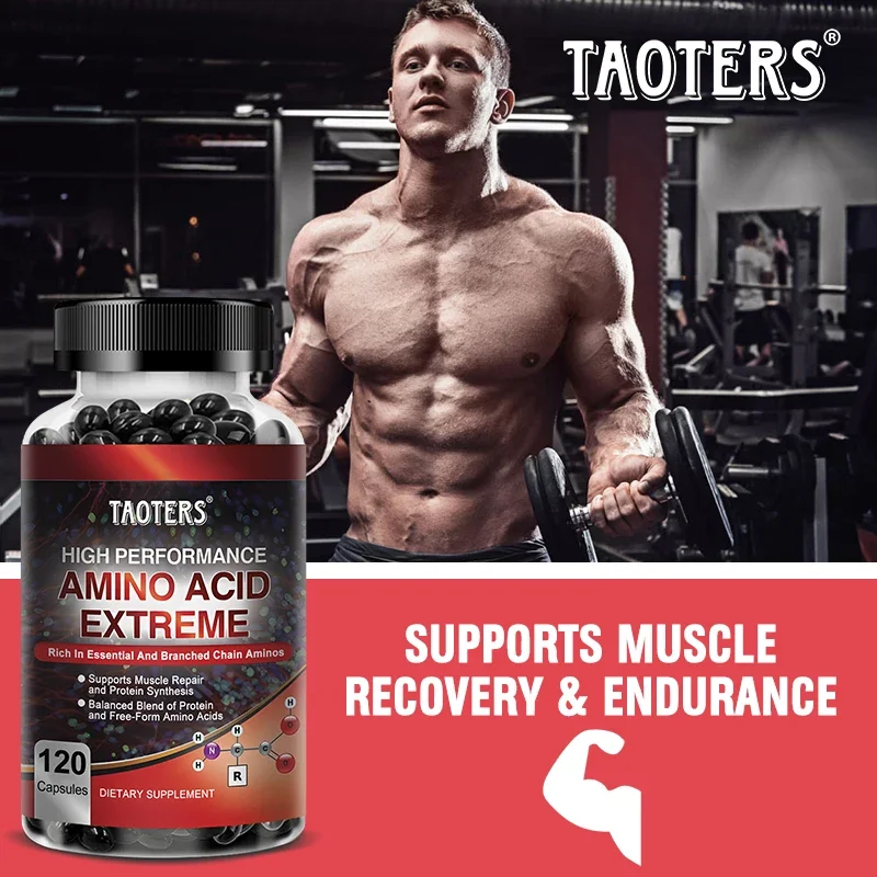 Taoters High Performance Amino Acid Supplement - Helps Repair Muscles, Build Muscle Mass, Energy Support and Protein Synthesis