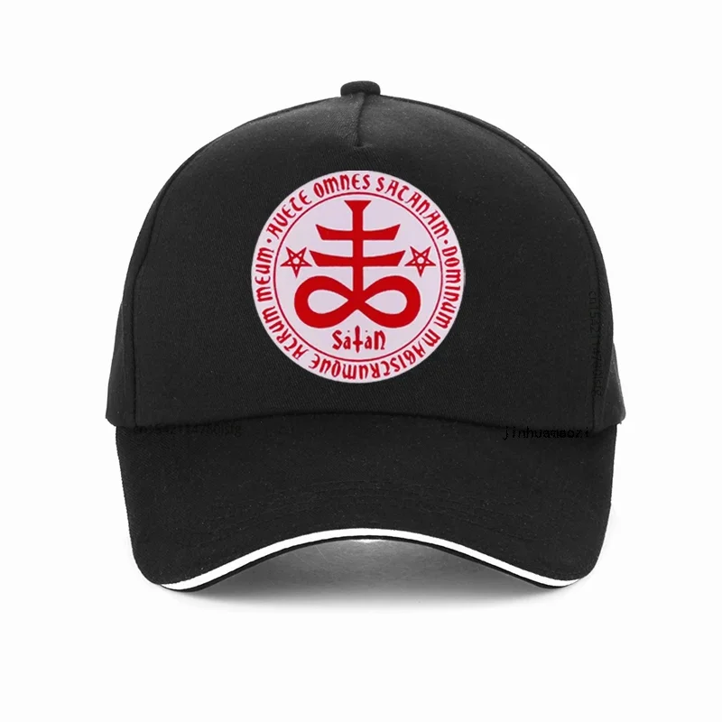 Satan Leviathan Cross hat for Men Women Adjustable Snapback Hats Punk Goth Church of Symbol Kolye Baseball Cap bonnet