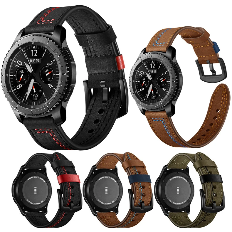 Leather Watch Strap for Zeblaze Stratos 4 Pro Adjustable Wrist Bands for Zeblaze Stratos4 Pro Bracelet Correa 22mm 20mm