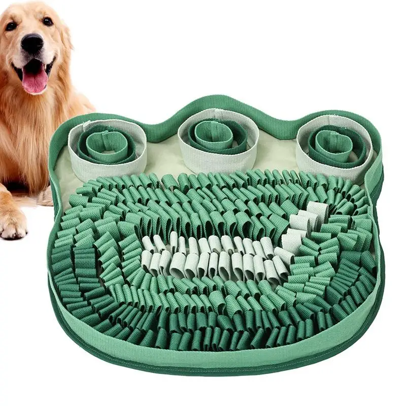 

Snuffle Mat For Dogs 49x49cm Soft Indestructible Puppy Snuffle Mat Fun Interactive Pet Foraging Pad Machine Washable Dog