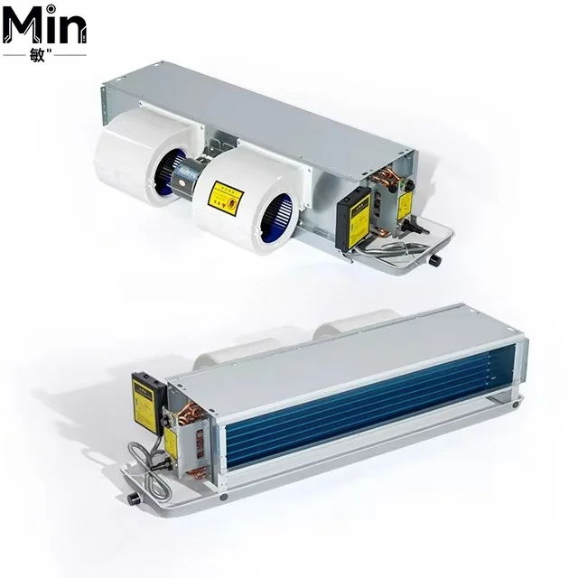 Chinese Manufacturer 7KW Industrial Chiller System Valve Convection DC Motor Pipeline Concealed Fan Coil Unit