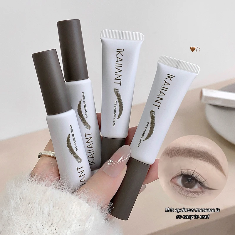 ベルベットミスティ眉毛染色クリーム速乾性防水非汚れ眉毛ティントナチュラル 3D 眉毛メイク初心者のための