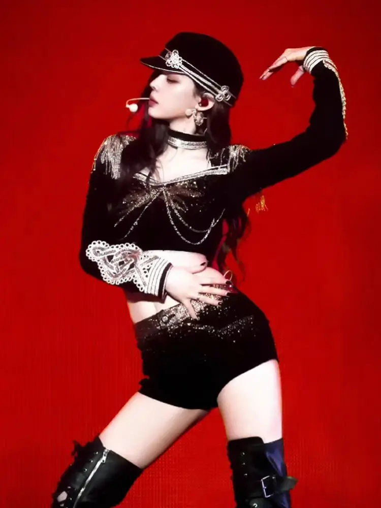 

Тяжелое качество, сексуальные костюмы с вышивкой, джаз, хип-хоп, стальная труба, комплект одежды для танцев, одежда для вечеринки, сценического шоу