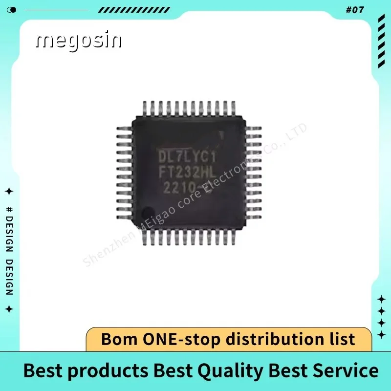 1pcs/lot FT232HL-REEL FT232HL FT232 LQFP-48 High-speed USB conversion interface chip