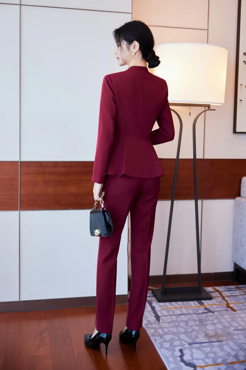 AIyssa-Long-Sleeved Suit for Women, Elegant Jacket and Trousers, Business and Work Uniform, Office Ladies, Special Fashion, 2024