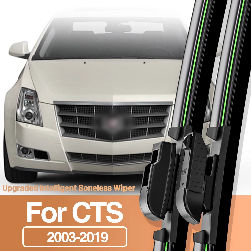 2pcs For Cadillac CTS CTS-V 2003-2019 Front Windshield Wiper Blades Windscreen Window Accessories 2006 2009 2010 2011 2015 2018