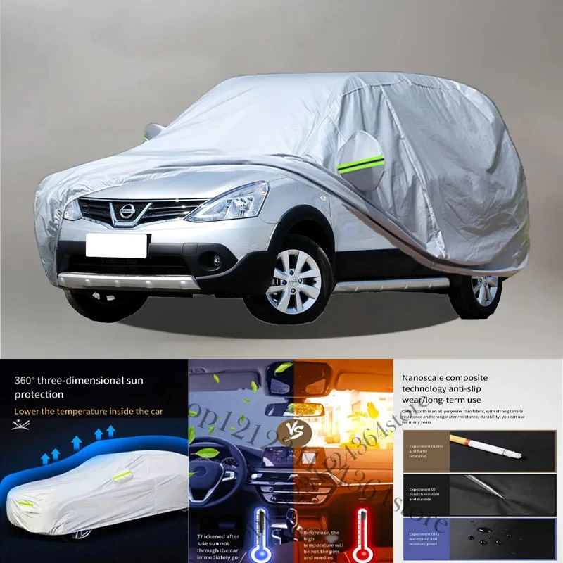 For Nissan-March- Auto Anti snow Anti dust Anti-uv Anti peeling paint And Anti Rainwater 210t Car cover protection