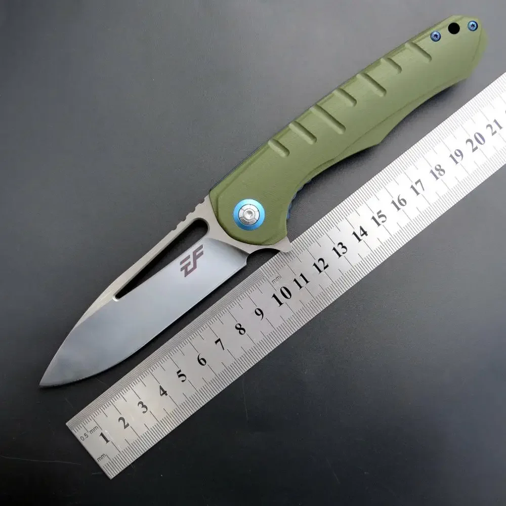 

Eafengrow EF916 Folding Knife Camping jackknife D2 Blade G10 Handle Survivcal Tactical Pocket Knife Hunting EDC tool