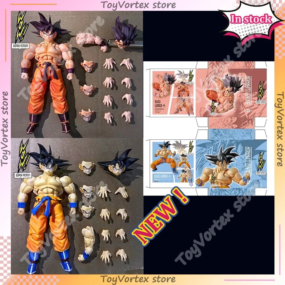 

Wow Super Action Factory 1/12 Dragon Ball Z SHF Super Saiya Son Goku Kaiouken Goku First Duel Bulked Warrior Фигурка Модель