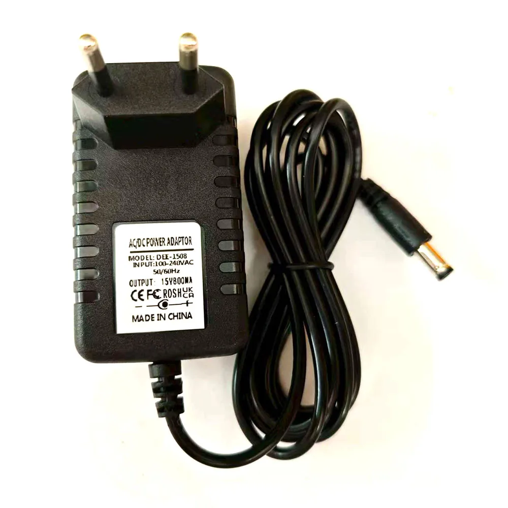 

AC 100V-240V Converter Adapter Power Supply 15V 800mA 600MA 500MA 400MA 15V 0.8A 0.6A 0.5A 0.4A High quality DC 5.5mm x 2.1mm
