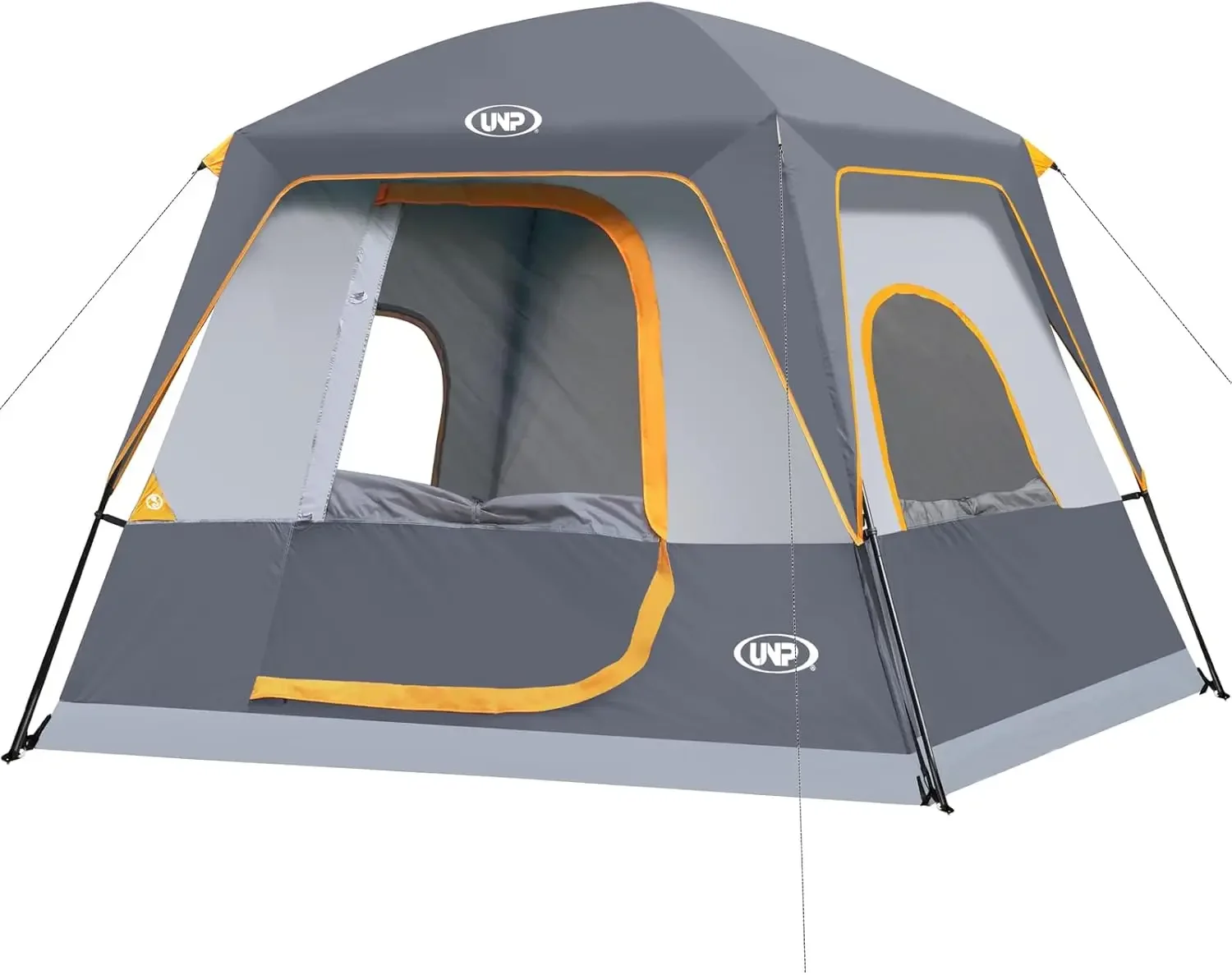 2/4/6/8 Person Tent, Portable Cabin Tent, Camping Tent 4-Person Easy Set Up, Waterproof with Top